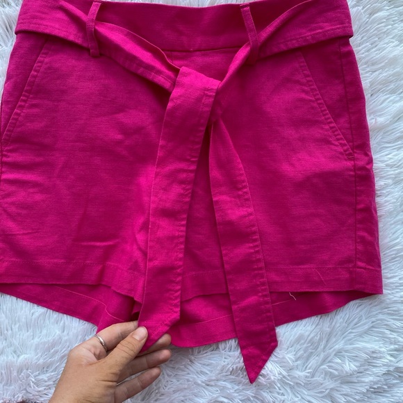 J. CREW • Linen Blend High Rise Front Tie Shorts size 4 - Picture 16 of 16
